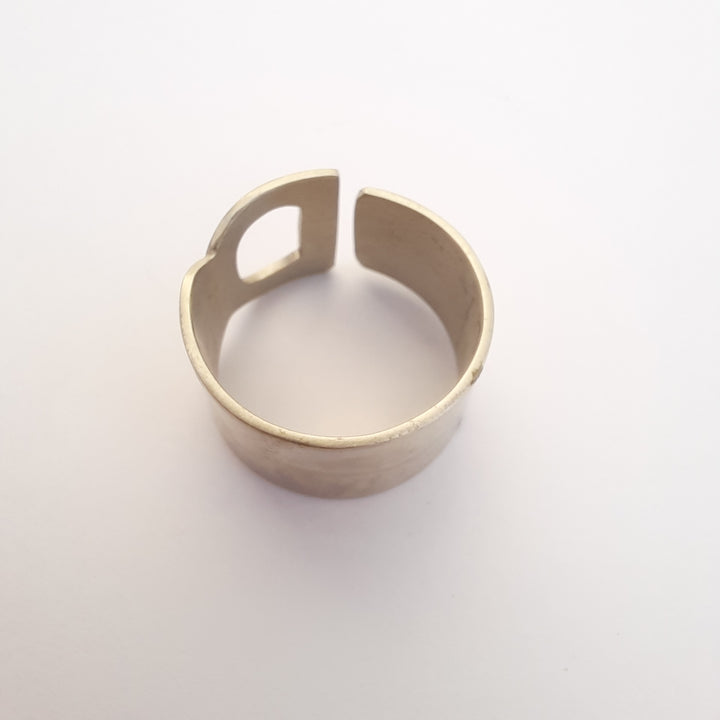 Anillo Letra D alpaca