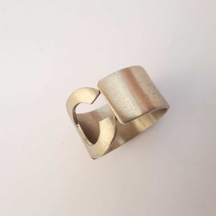 Anillo Letra C alpaca