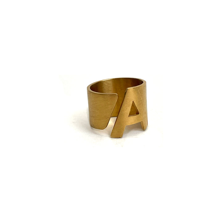 Anillo Letra A bronce
